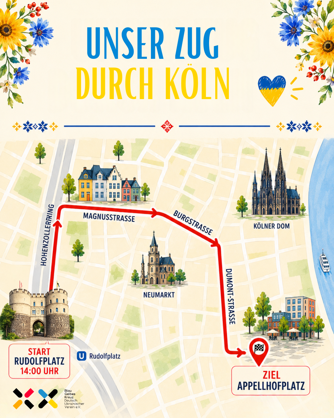 Köln trägt Wyschywanka (3)