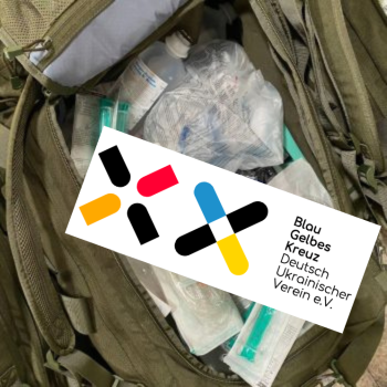 Inhalt eines Rescue Backpacks des Blau-Gelben Kreuzes
